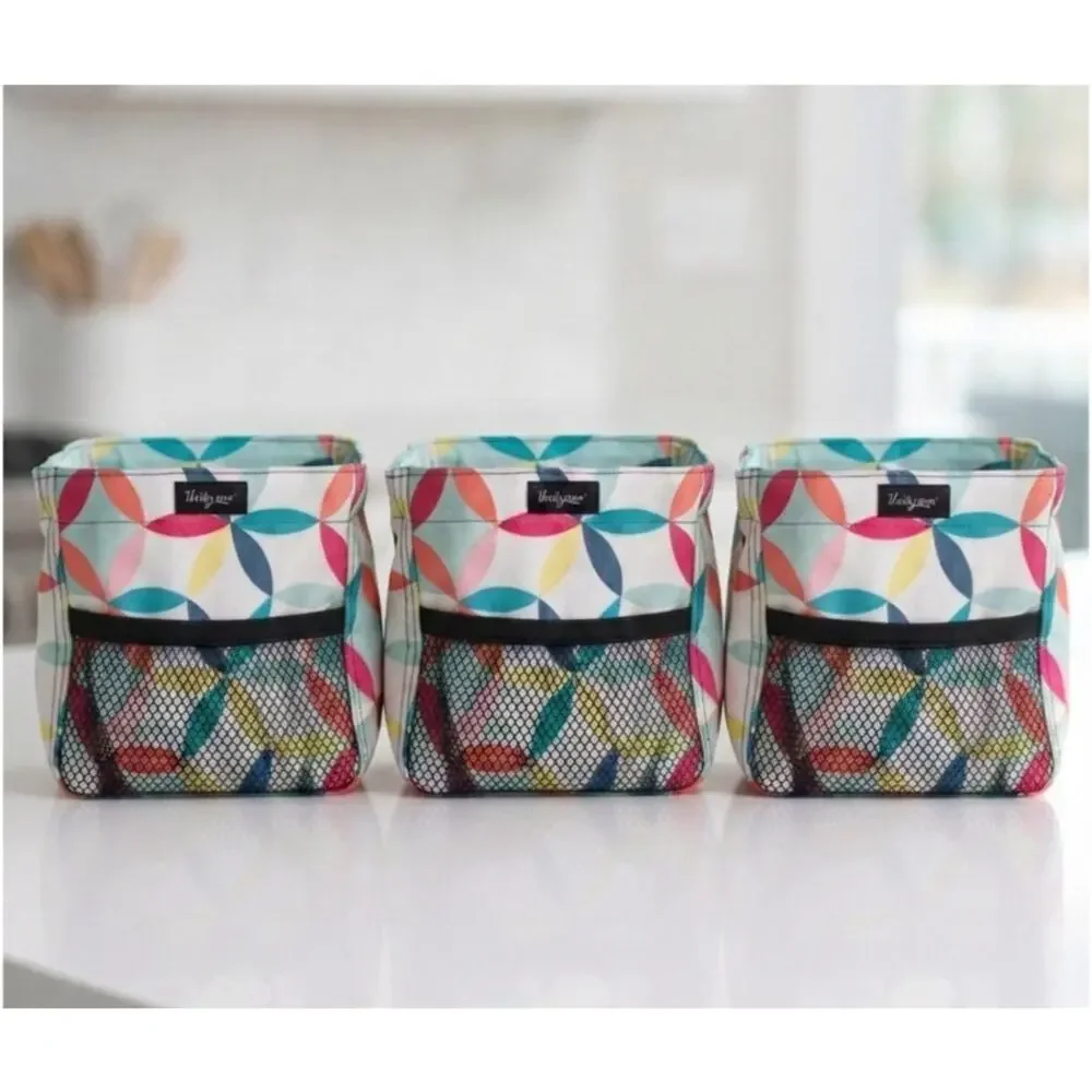 Thirty-One Littles Carry-All Caddy Geometric Print Organizer Tote